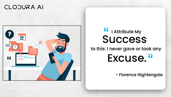 “I attribute my success to this I never gave or took any excuse.”